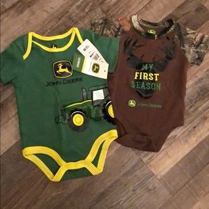 John Deere baby onesies
